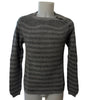 Maglia Girocollo Rigata Bottoni Spalla