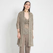 CARDIGAN JABOT IN LUREX