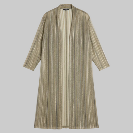 CARDIGAN JABOT IN LUREX