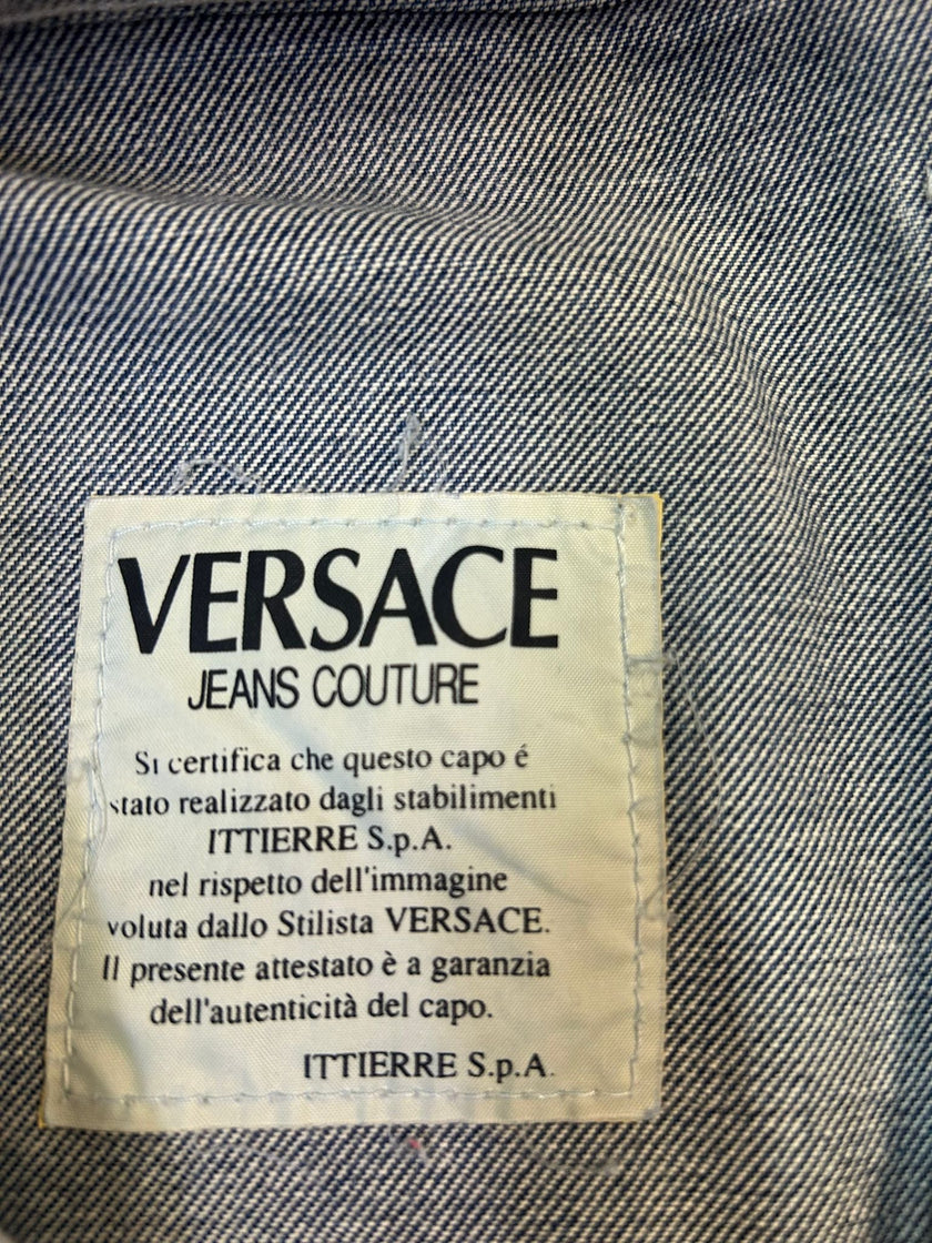 Jeans a vita alta con gamba larga VERSACE JEANS COUTURE