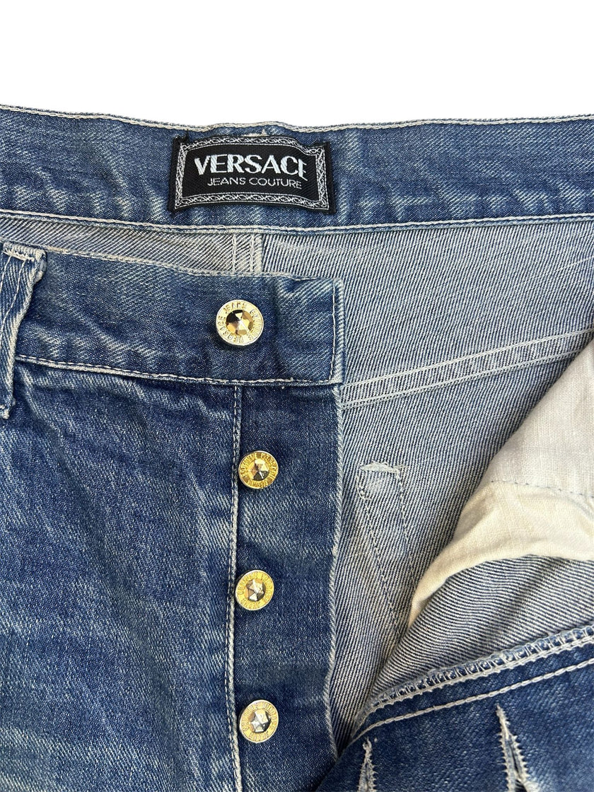 Jeans a vita alta con gamba larga VERSACE JEANS COUTURE