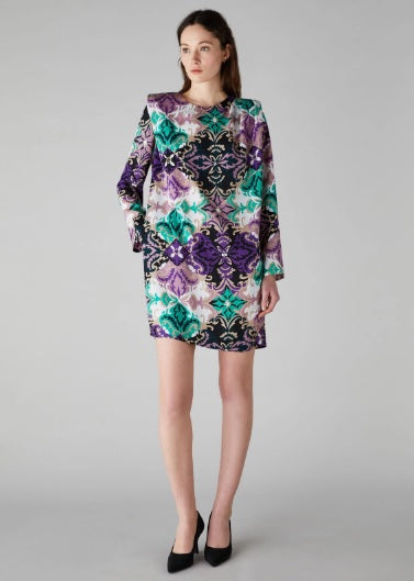 Abito Donna Corto con Stampa Bold