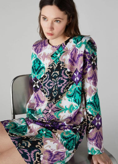 Abito Donna Corto con Stampa Bold