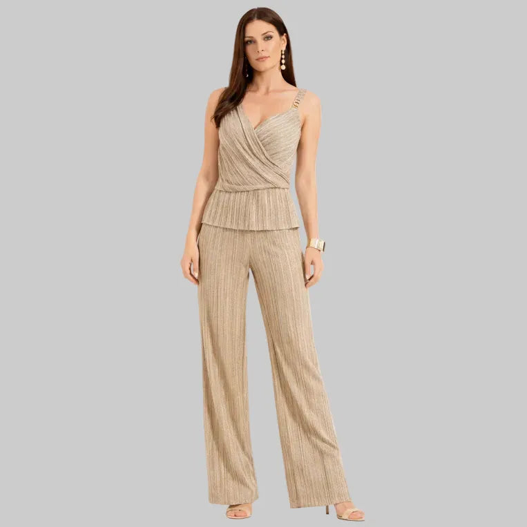 PANTALONE PALAZZO JULAS IN LUREX