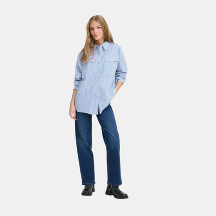 CAMICIA OVER IHKATJA SH MODELLO RIGATO