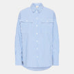 CAMICIA OVER IHKATJA SH MODELLO RIGATO