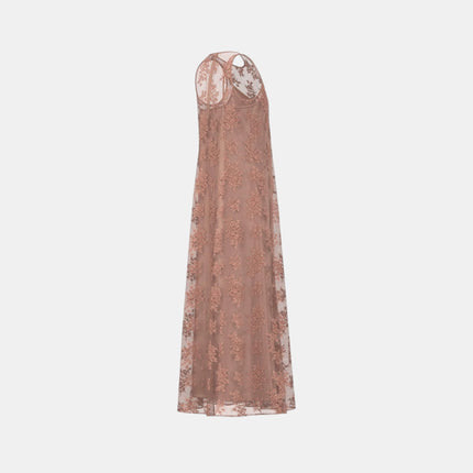 ABITO MIDI EMMLABILE FANTASIA FLOREALE CON SOTTOVESTE