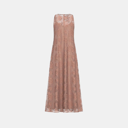 ABITO MIDI EMMLABILE FANTASIA FLOREALE CON SOTTOVESTE