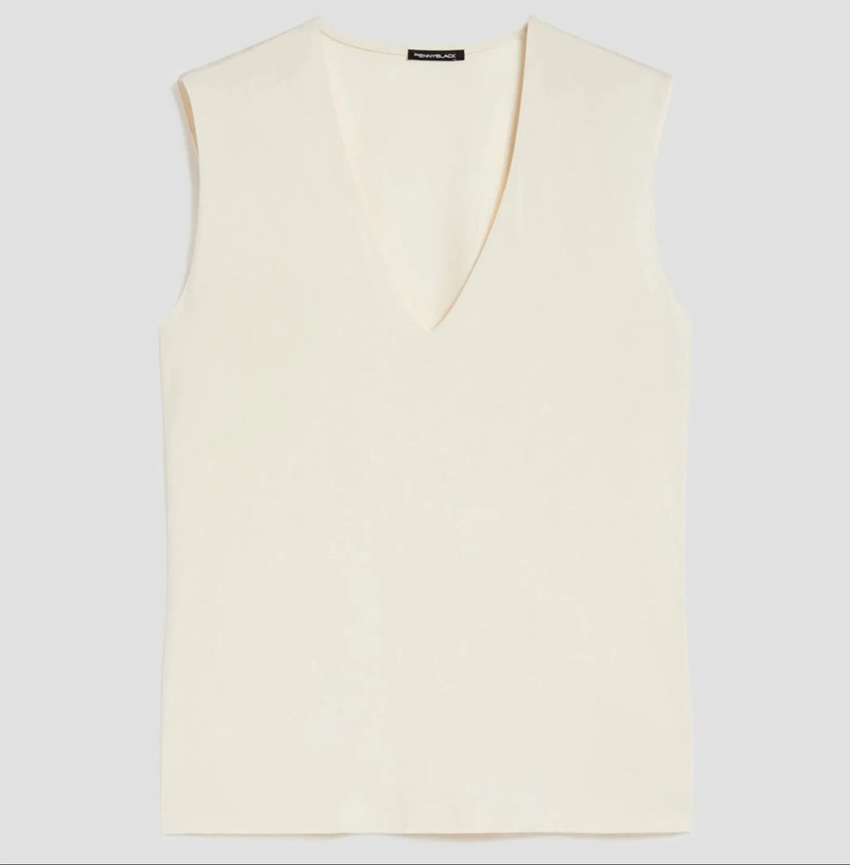 Top Smanicato con Scollo a V PENNYBLACK