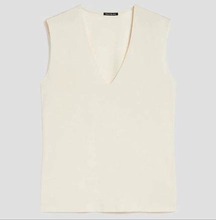 Top Smanicato con Scollo a V PENNYBLACK