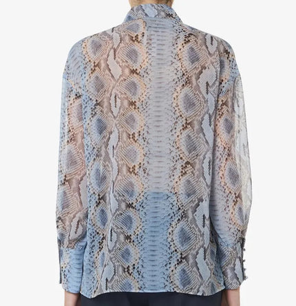 Camicia in Georgette a stampa Animalier Pitonata PENNYBLACK
