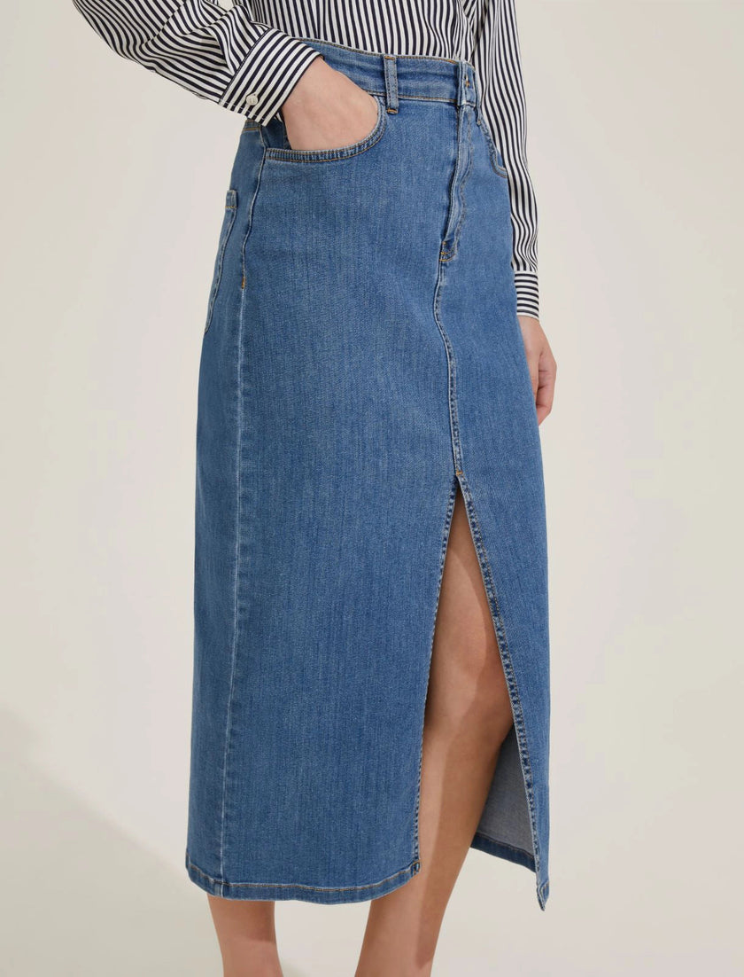 Gonna longuette in denim EMME MARELLA