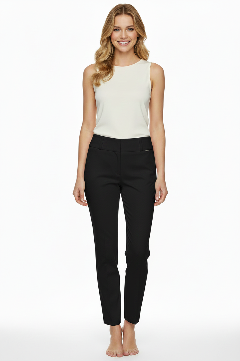 Pantalone M510 NEW basic con tasche a filo e spacchi al fondo