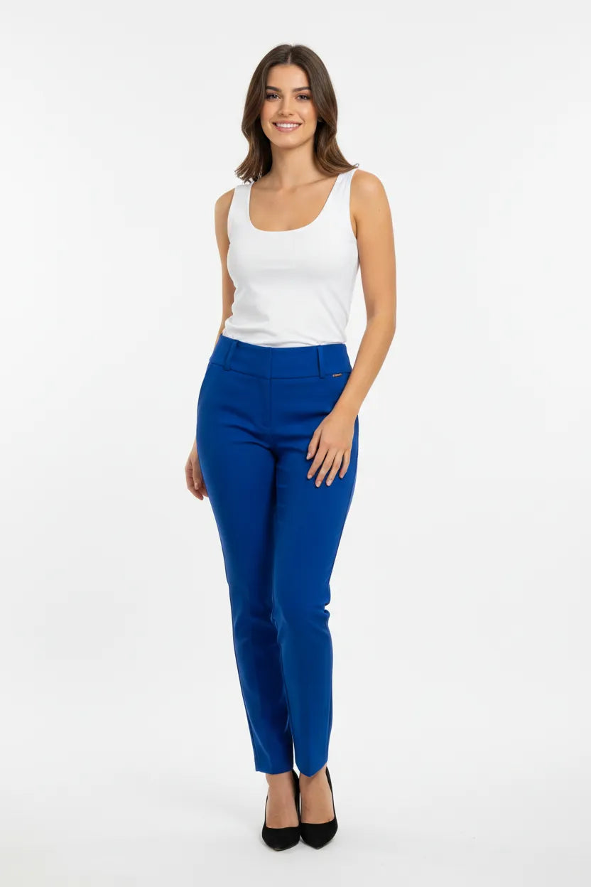 Pantalone M510 NEW basic con tasche a filo e spacchi al fondo