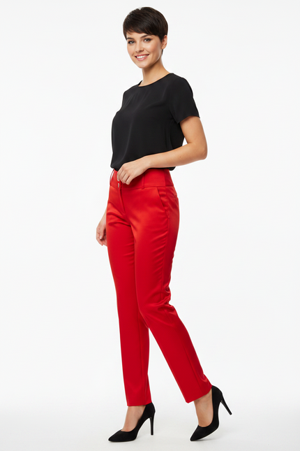 Pantalone M510 NEW basic con tasche a filo e spacchi al fondo