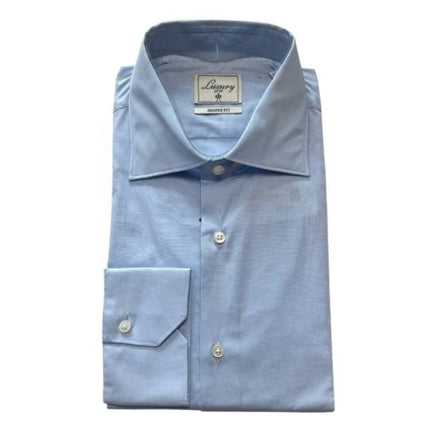 Camicia con taschino a tinta unita LUXURY