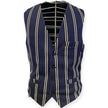 Gilet con righe verticali alternate QUINTESSENCE