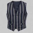 Gilet con righe verticali alternate