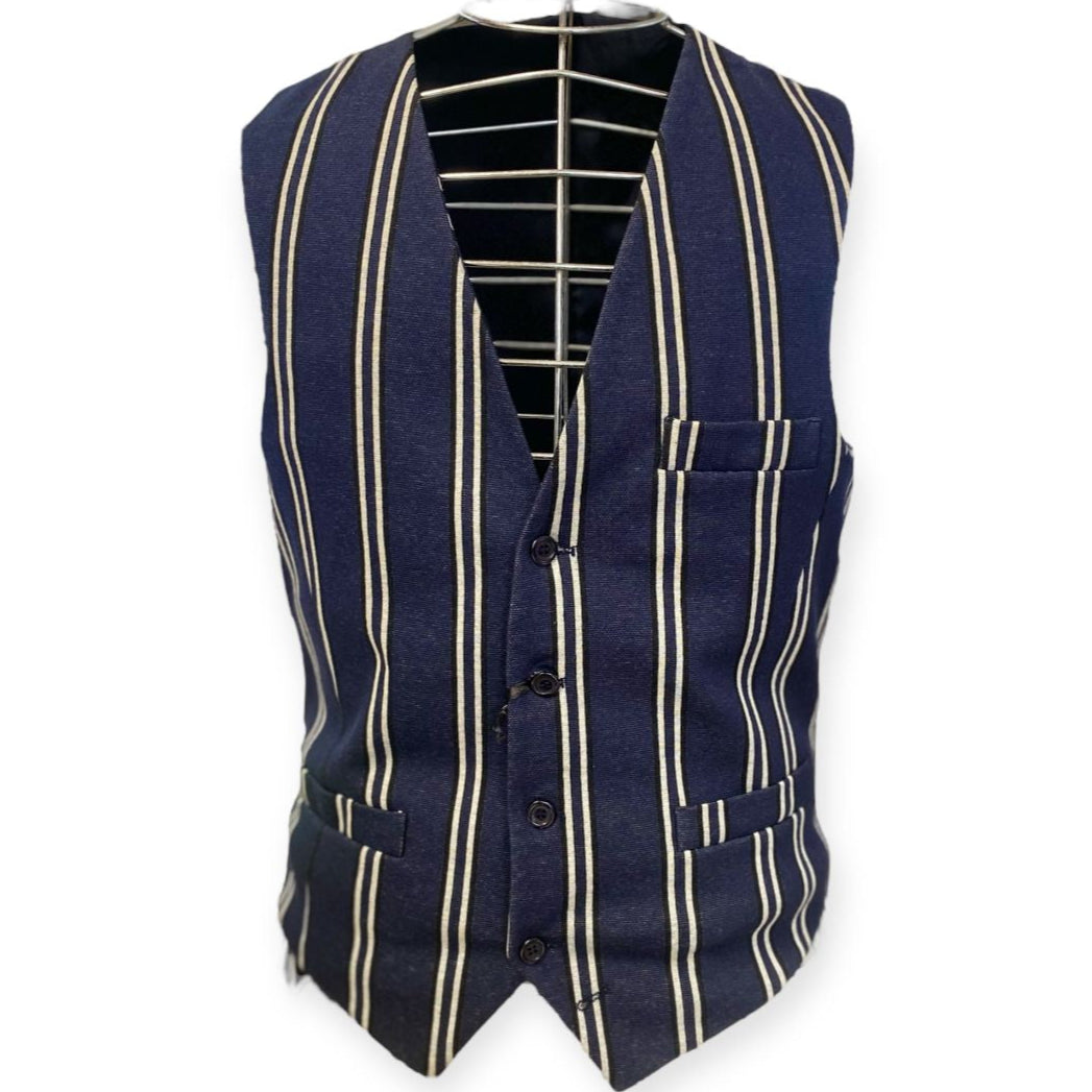 Gilet con righe verticali alternate QUINTESSENCE