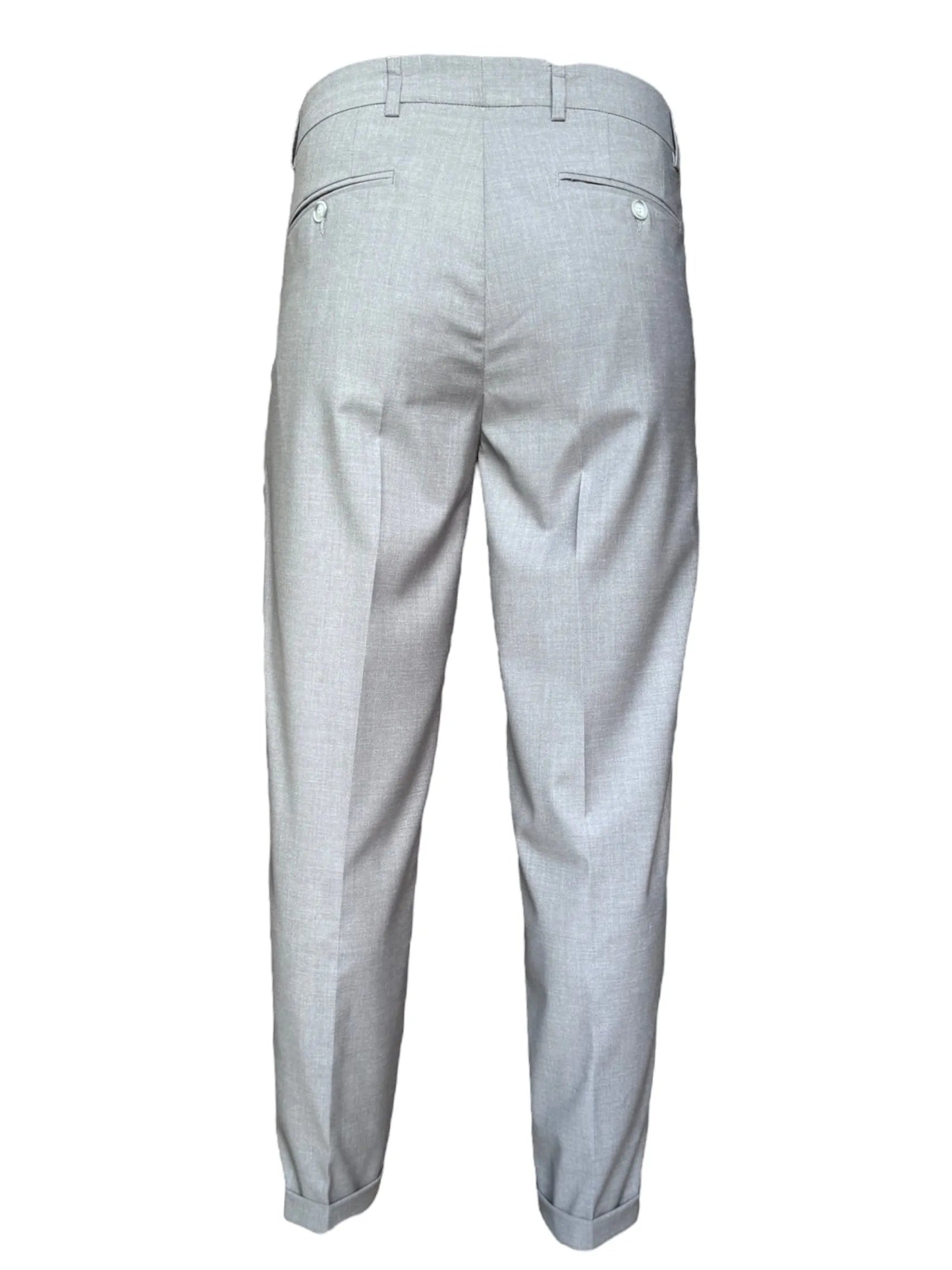 Pantalone con pence e risvolto ELIO SANTINI