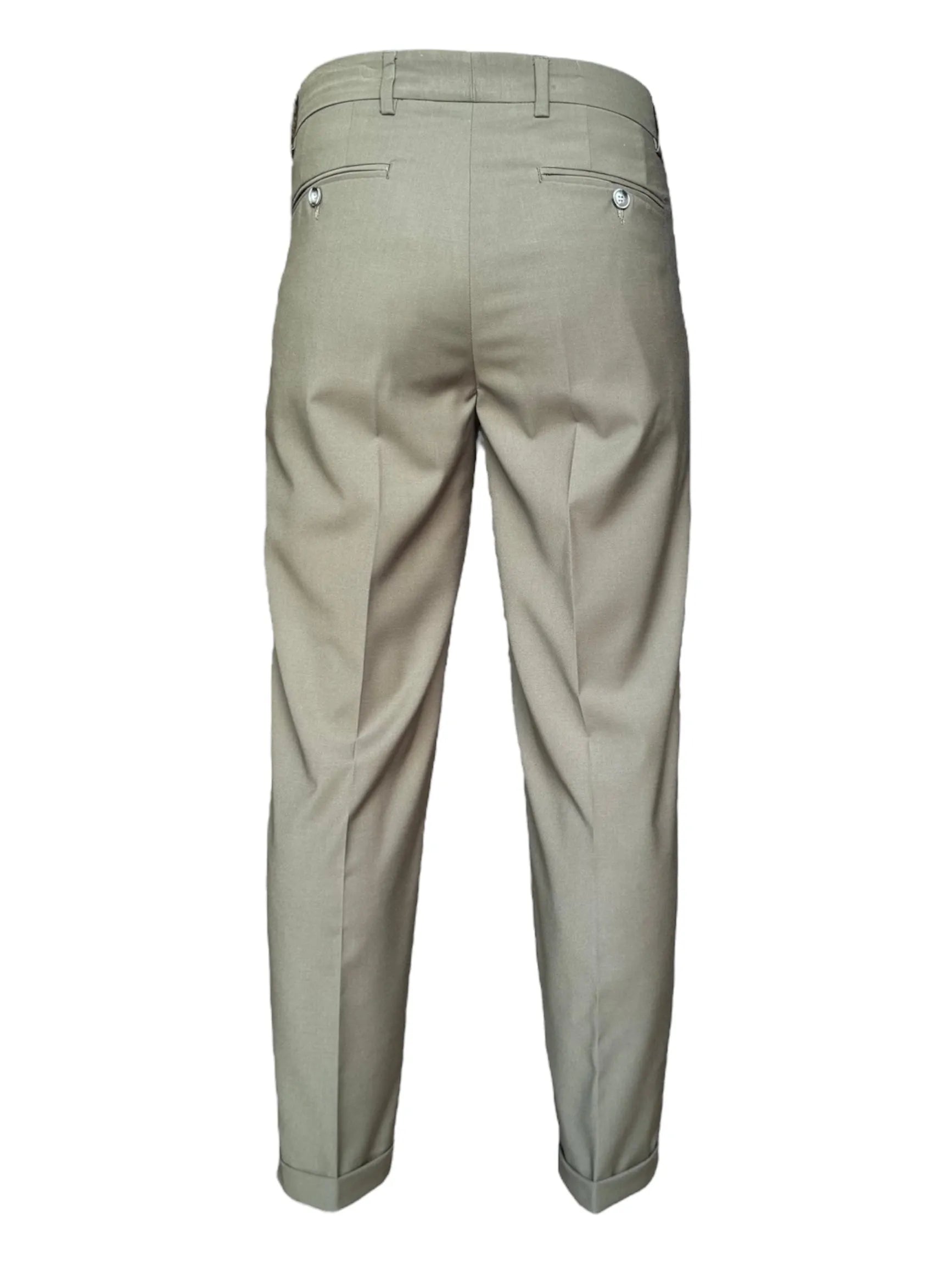 Pantalone con pence e risvolto ELIO SANTINI