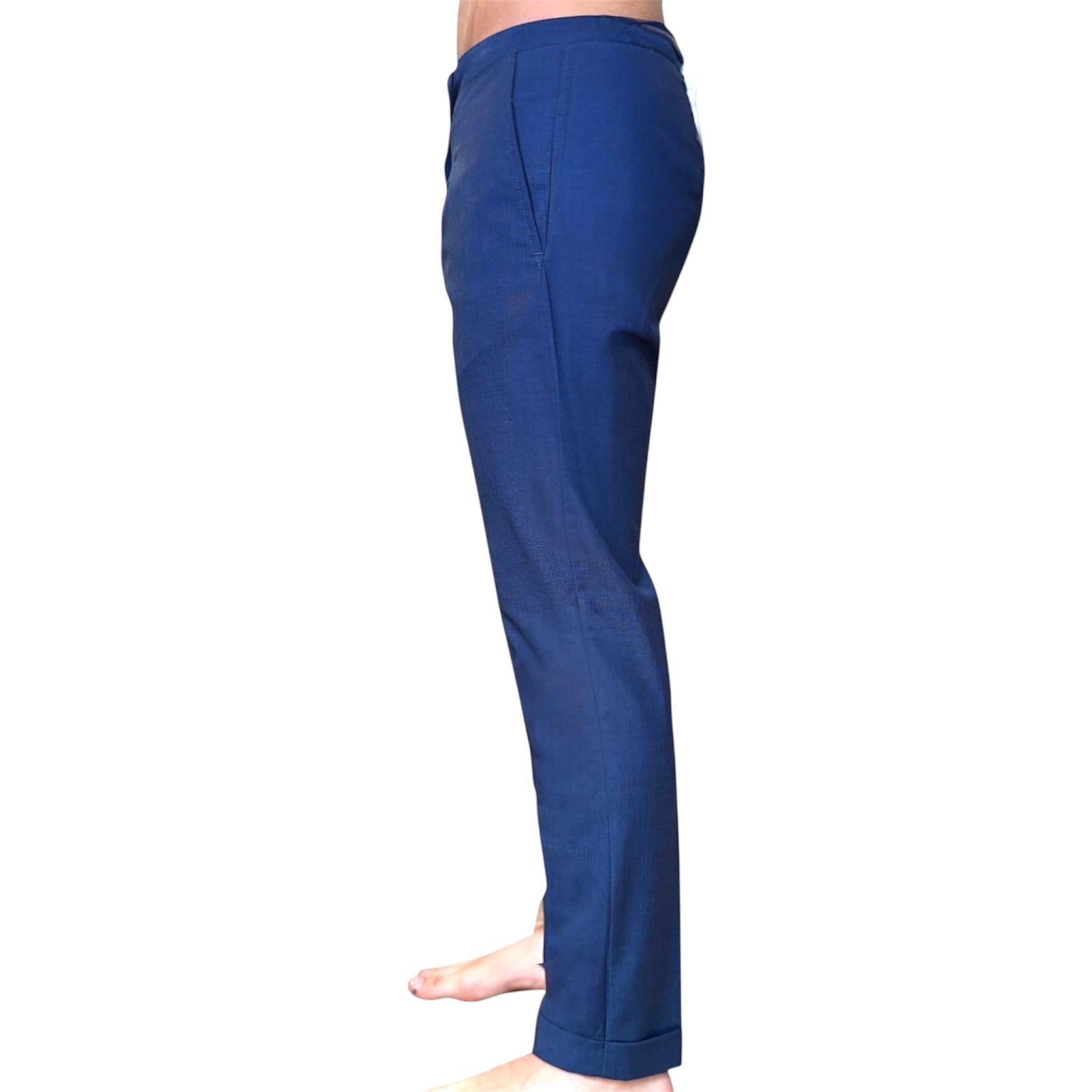 Pantalone con pence e risvolto ELIO SANTINI