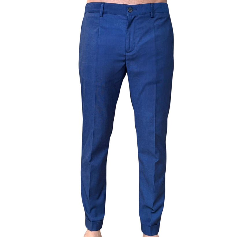 Pantalone con pence e risvolto ELIO SANTINI