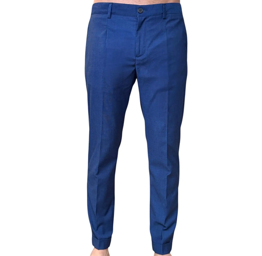 Pantalone con pence e risvolto ELIO SANTINI