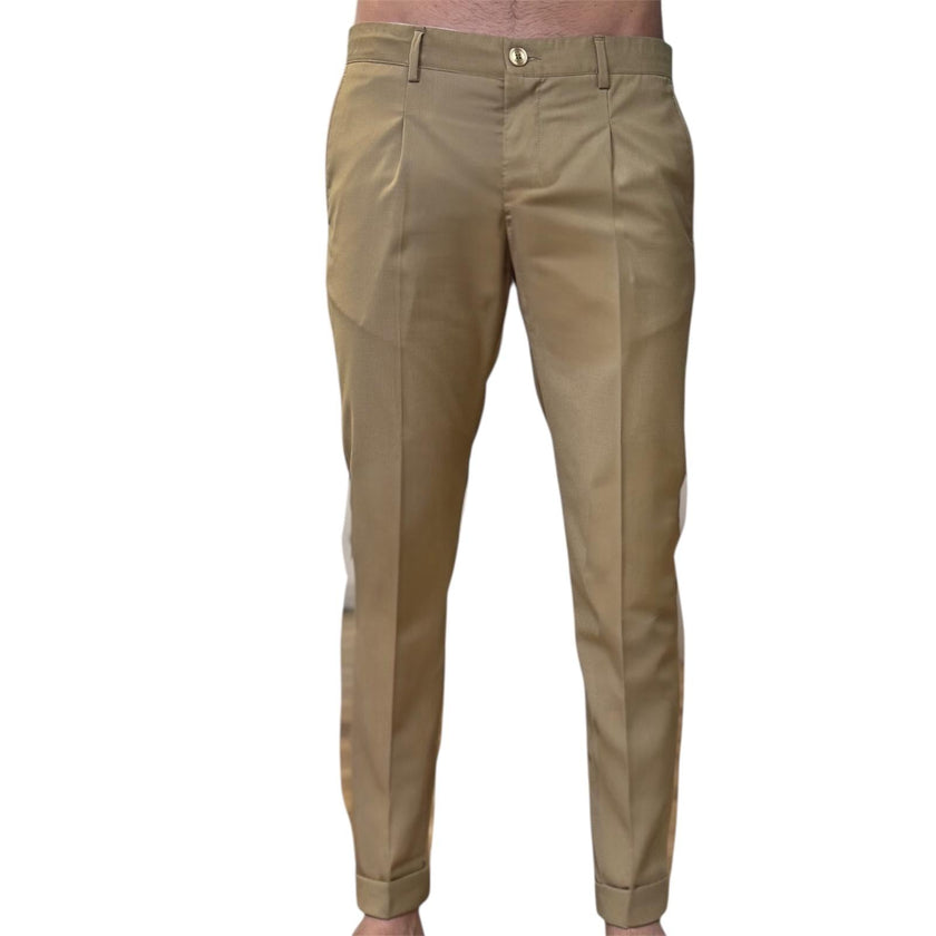 Pantalone con pence e risvolto ELIO SANTINI