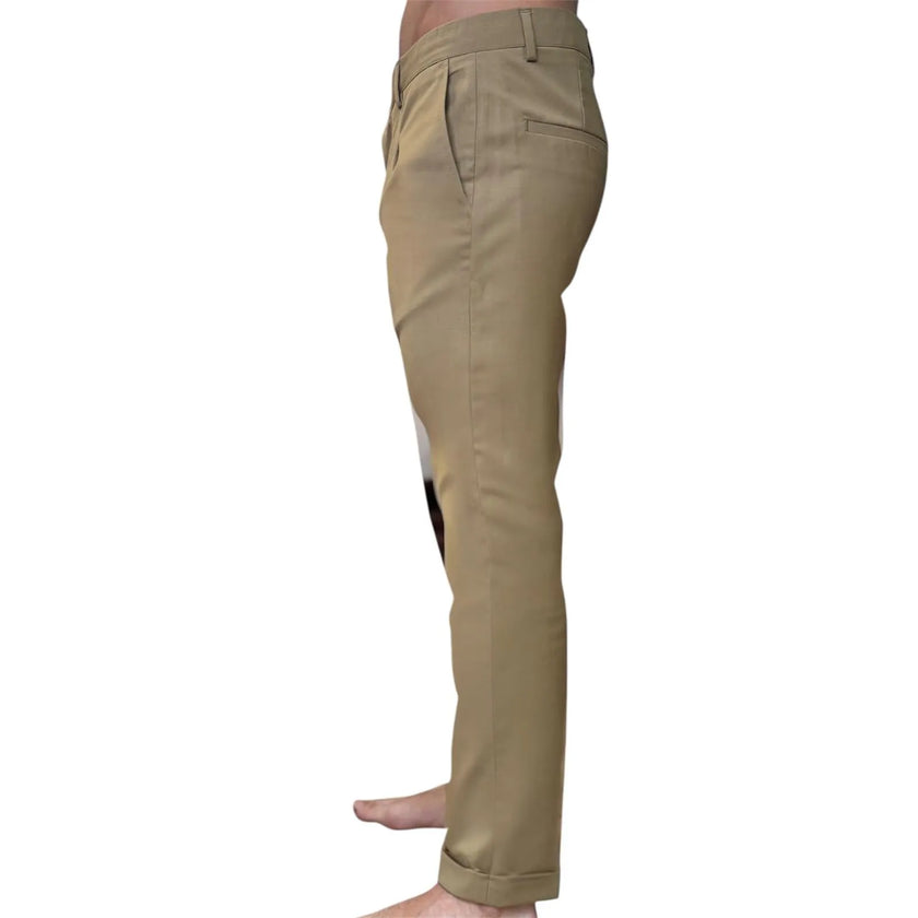 Pantalone con pence e risvolto ELIO SANTINI