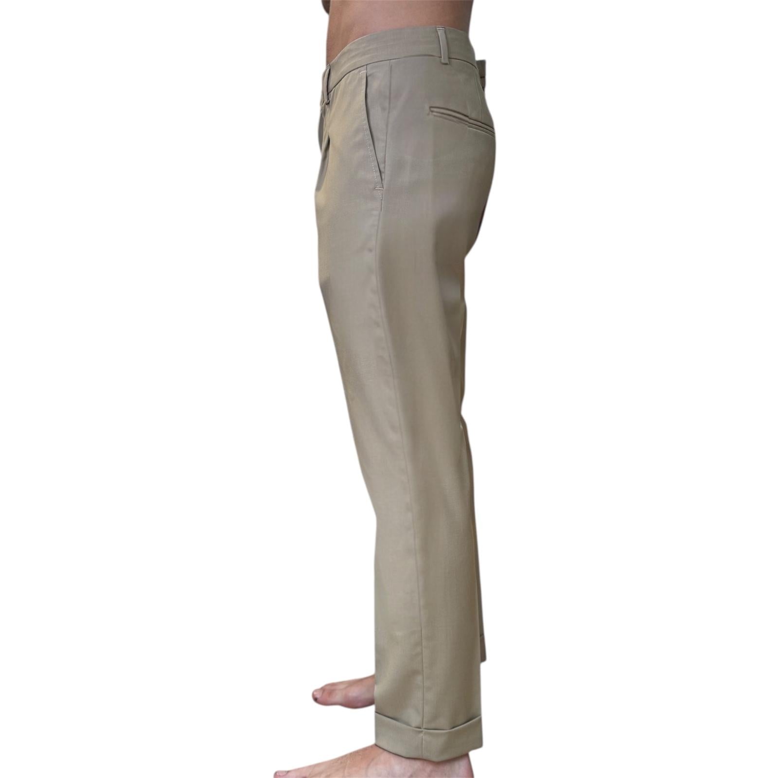 Pantalone con pence e risvolto ELIO SANTINI
