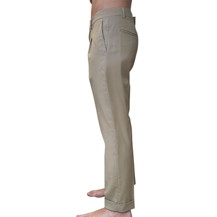 Pantalone con pence e risvolto ELIO SANTINI