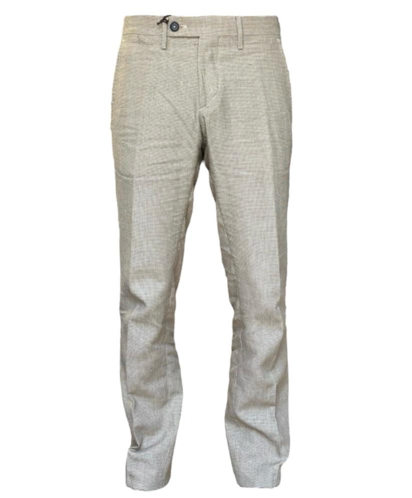 Pantaloni con micro fantasia a quadri BRO SHIP