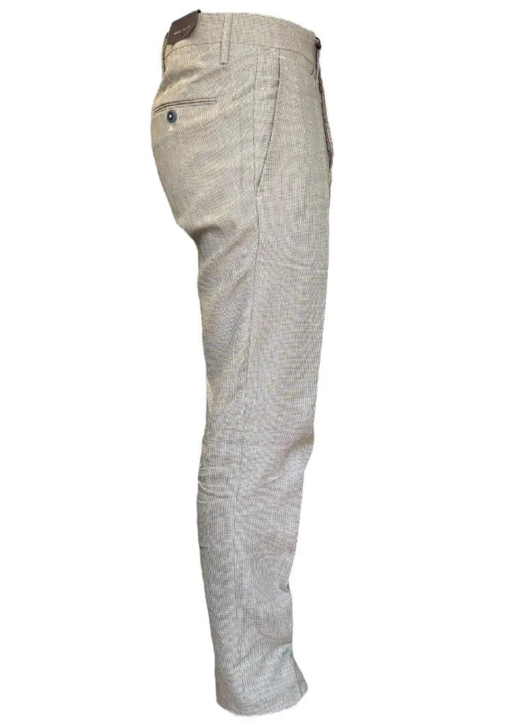 Pantaloni con micro fantasia a quadri BRO SHIP
