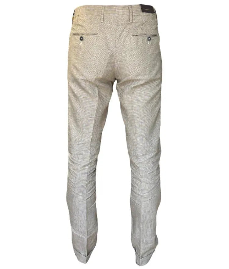 Pantaloni con micro fantasia a quadri BRO SHIP