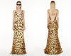 Abito Lungo con Fantasia Leopardata AUDENINO