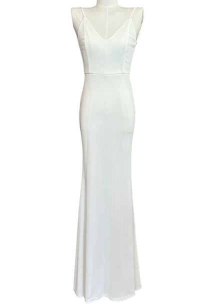 Abito lungo in jersey con bretelline AUDENINO