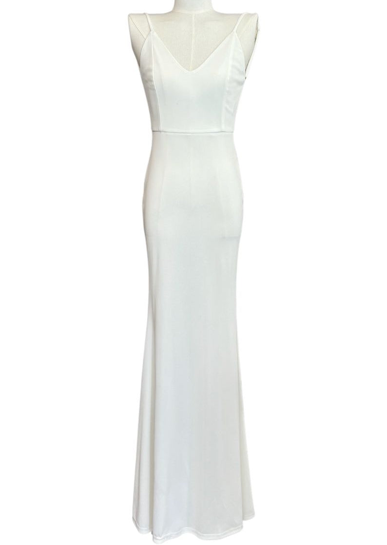 Abito lungo in jersey con bretelline AUDENINO