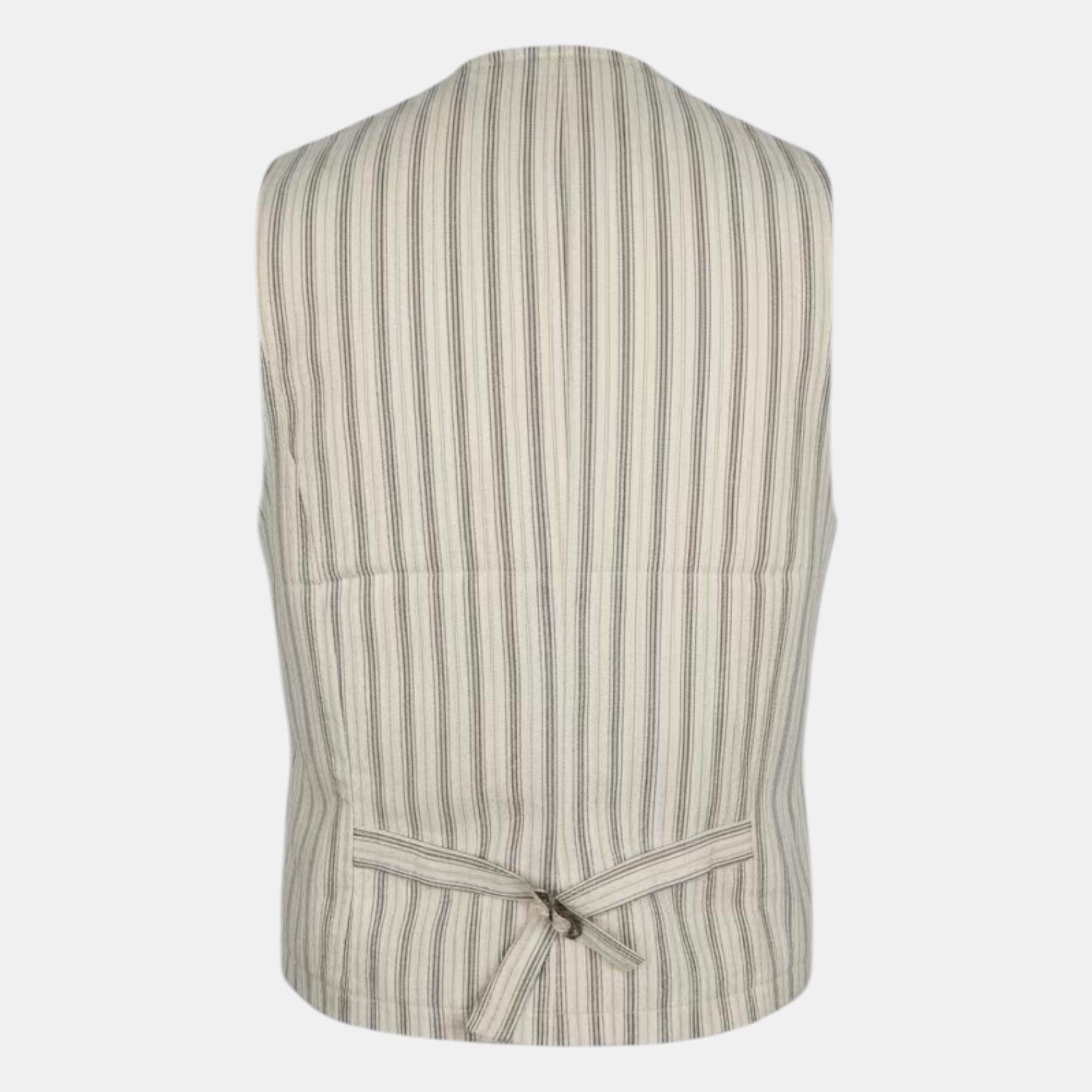 GILET SARTORIALE RIGATO MODELLO NERONE