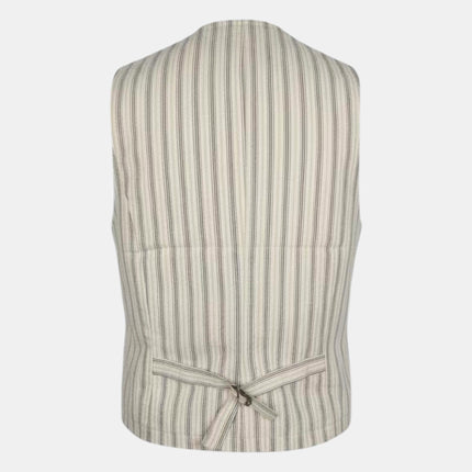 GILET SARTORIALE RIGATO MODELLO NERONE