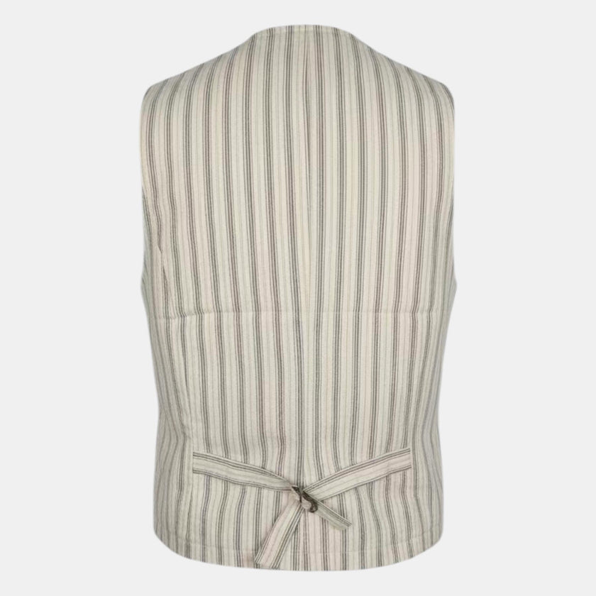 GILET SARTORIALE RIGATO MODELLO NERONE