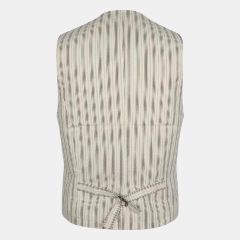 GILET SARTORIALE RIGATO MODELLO NERONE
