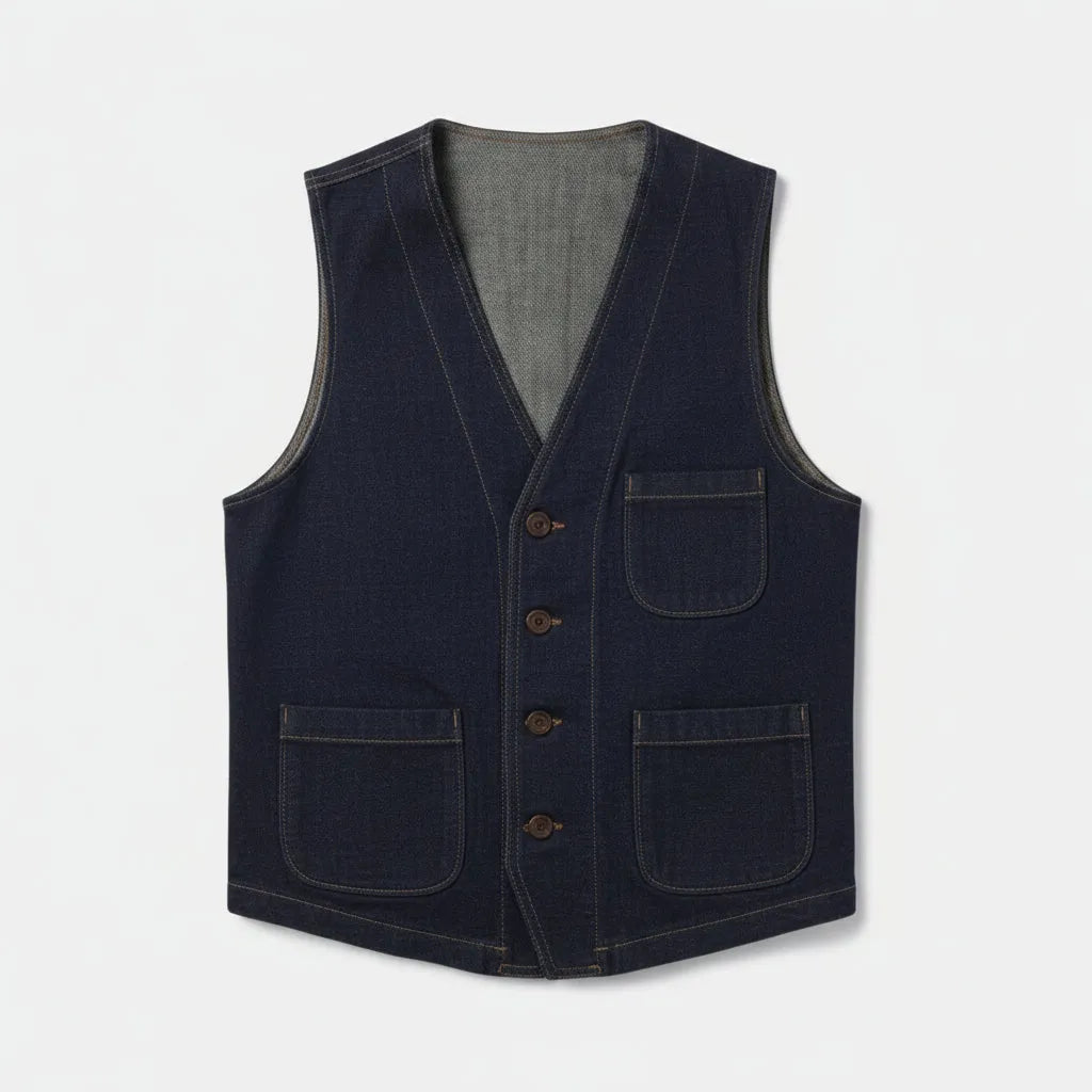 GILET SARTORIALE RIGATO MODELLO NERONE