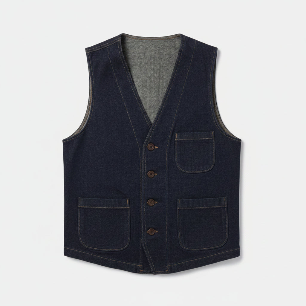 GILET SARTORIALE RIGATO MODELLO NERONE