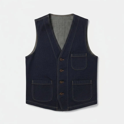 GILET SARTORIALE RIGATO MODELLO NERONE