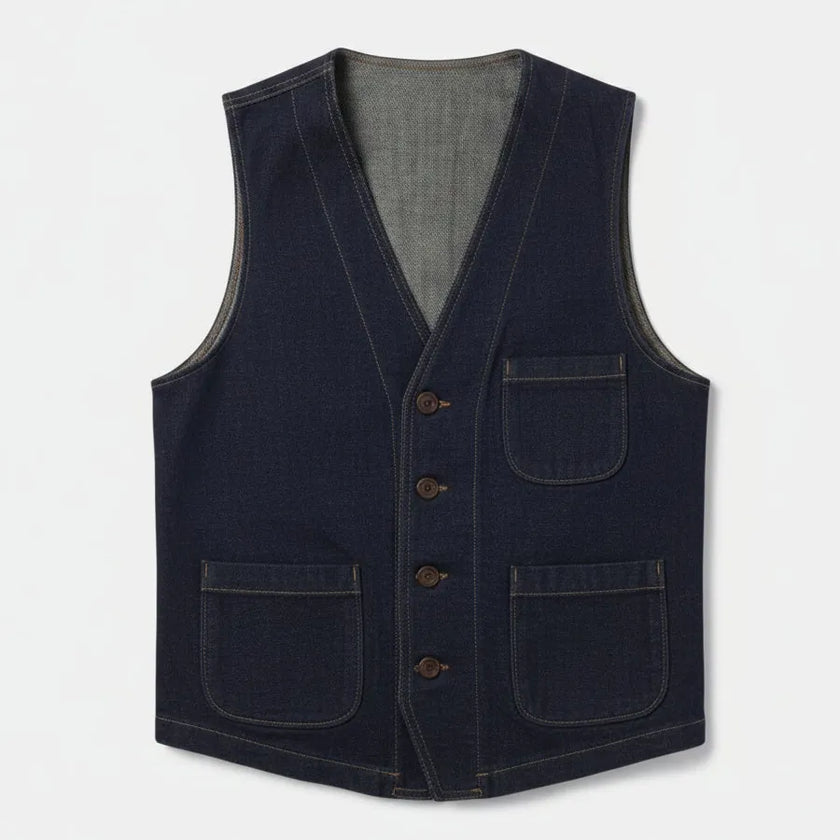 GILET SARTORIALE RIGATO MODELLO NERONE