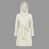 CAPPOTTO OBLATO CON CAPPUCCIO E CINTA IN VITA