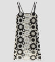 Abito in Macramè con Scollo Dritto e Doppie Spalline Sottili PENNYBLACK