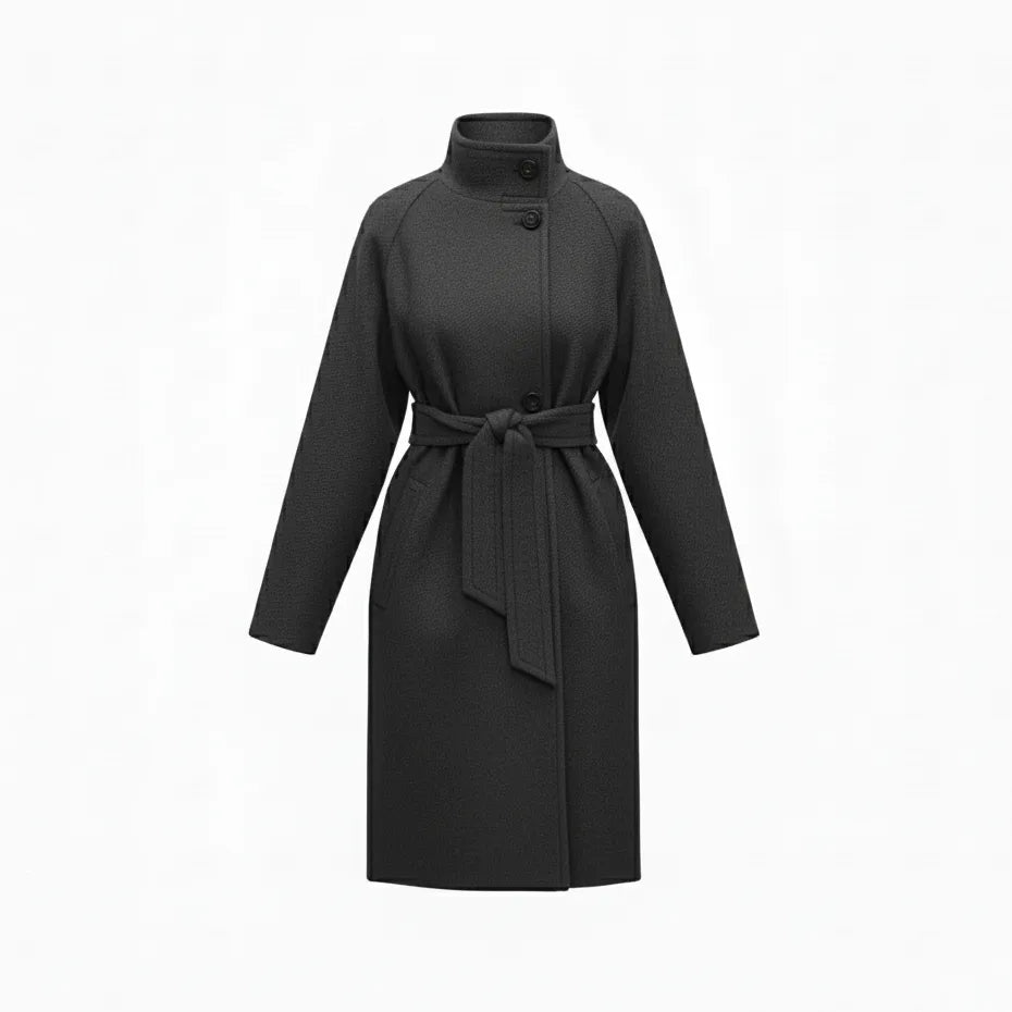 Cappotto Donna Over Cintura in Vita