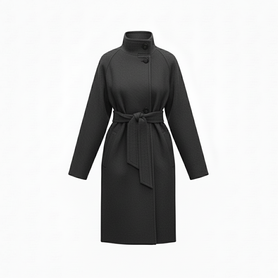 Cappotto Donna Over Cintura in Vita